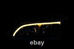 Pour 93 97 Toyota Corolla DX Phare Noir Drl Lumière Led Corner Lampes Set
