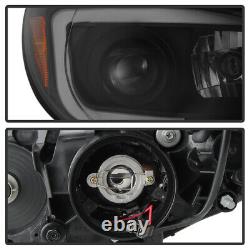 Pour Black Smoke 06-07 Subaru Impreza Wrx Led Drl Light Tube Projecteur Phares