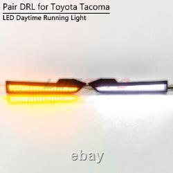 Pour Toyota Tacoma 2012-15 LED DRL Phare Garniture Lumière Latérale Avec Clignotant