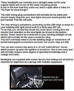 Siège Leon Hatchback (05-08) Black Led Drl Style Projector Headlights Pair