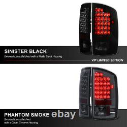 Sinister Black Smoke Led Tail Lampe Lumineuse Pour 2007-2008 Dodge Ram 1500 2500 3500